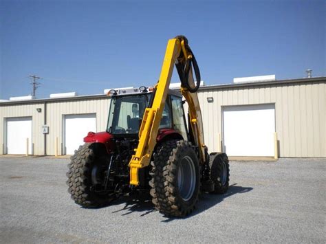 2007 Massey Ferguson 5465 4x4 Side Boom Farm Tractor Sn S179086