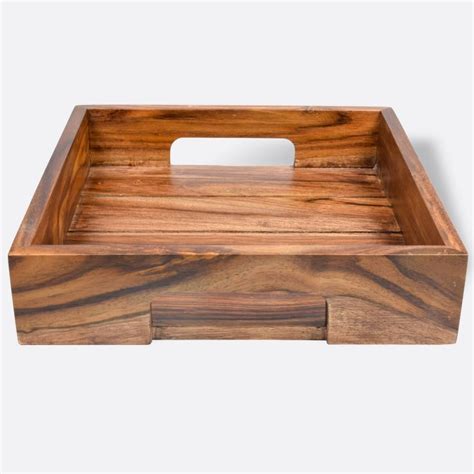 Square Mango Wood Serving Tray At Rs Piece Wooden Serving Tray In