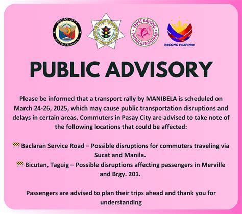 Pasay Traffic and Parking Management Office in Action - 𝗣𝗨𝗕𝗟𝗜𝗖 𝗔𝗗𝗩𝗜𝗦𝗢𝗥𝗬