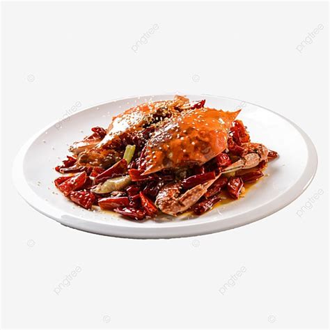 Un Plato De Cangrejo Picante Material De Capa Transparente Png