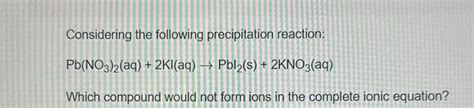 Considering The Following Precipitation