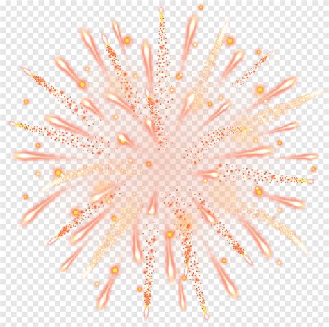 Orange And Yellow Firework Burst Illustration Firework Orange