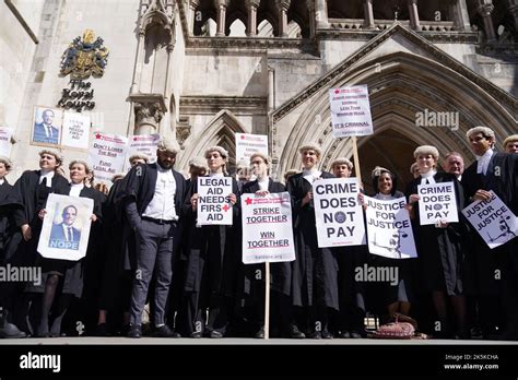 File Photo Dated 04 07 22 Of Criminal Defence Barristers Outside The