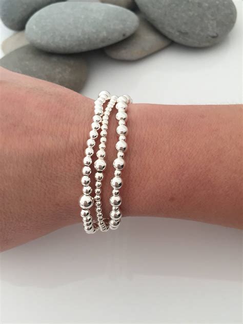 Set Of 3 Beaded Stacking Bracelets Loved By Venus