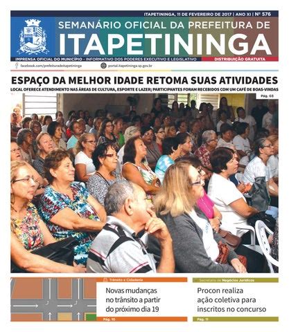 Semanário 576 da Prefeitura de Itapetininga by Prefeitura Municipal de