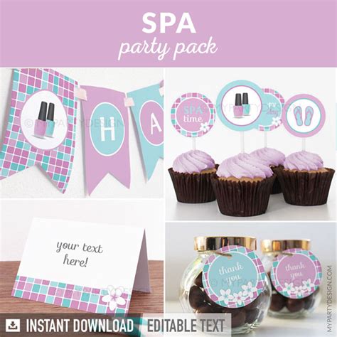 Free Spa Party Printables