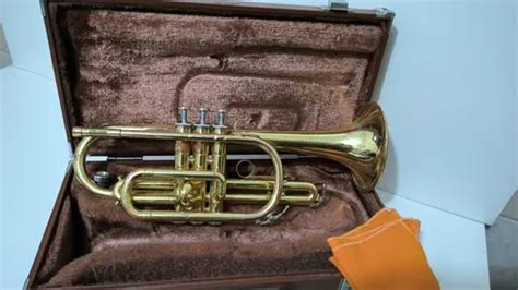 Trompete Cornet Sib Yamaha Ytr Jap O Original Dourado