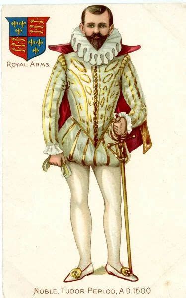 Print Of Costume Of Tudorelizabethan Nobleman 1600 Poster Size