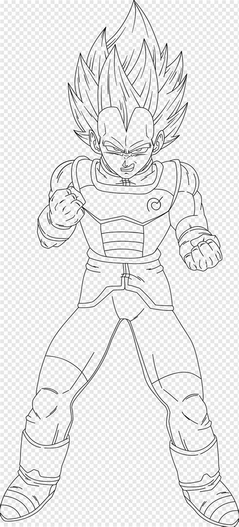 Goku Vegeta Dibujo L Nea De Bola De Drag N Arte Goku Vegeta Goku