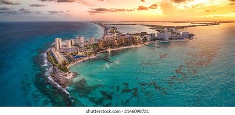 Cancun Beach Beautiful Sunset Stock Photo 2146098731 | Shutterstock