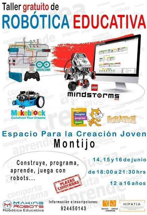 Taller gratuito de robótica educativa en Montijo Ventana Digital