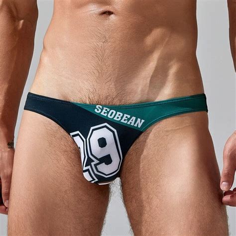 Men S Sexy Low Rise Swimsuits Bikini Swimming Briefs Swimwear Beach Bathing Suit Ebay