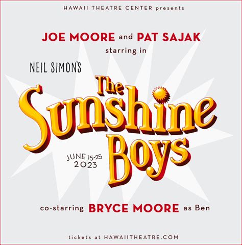 Neil Simons The Sunshine Boys — Culture And Arts On Oʻahu