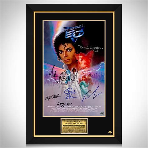 Captain EO Mini Poster Limited Signature Edition Custom Frame | RARE-T