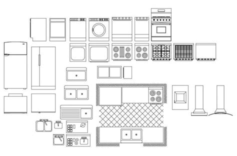 Kitchen Elevation Cad Block