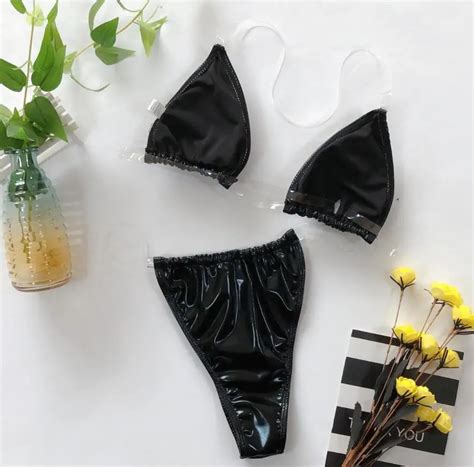 New Stock Designer Bikini Clear Straps With Pad Push Up Brazilian Thong Swimwear Buy Designer