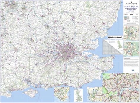 Road Map South East England