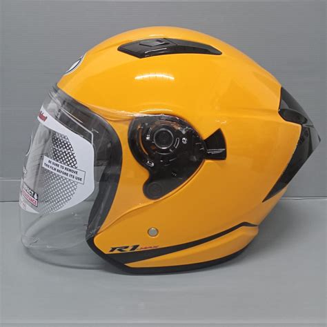 Jual HELM NHK HELM NHK R1 HELM NHK R1 MAX SOLID YELLOW GLOSY