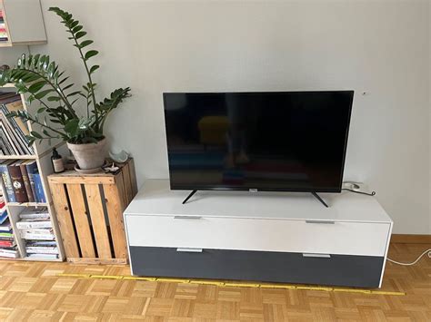 Fernsehm Bel Lowboard Weiss Und Grau Kaufen Auf Ricardo