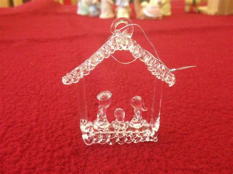 Glass Nativity Ornament Nativity Ornaments Reyes Diamond Earrings