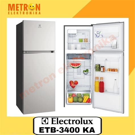 Jual Electrolux Etb Ka Arctic Steel Lemari Es Pintu Inverter