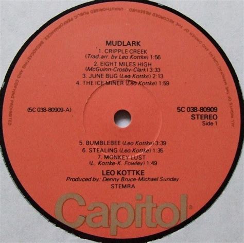 Leo Kottke Mudlark LP Album RE Akerrecords Nl