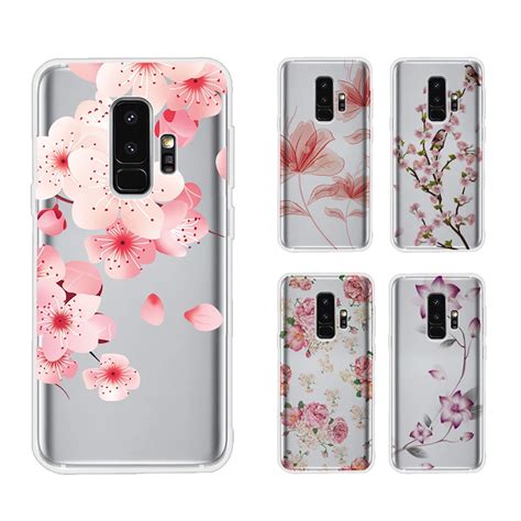 Lancase For Samsung S9 Case Silicone Cute Cartoon Flower Soft Tpu Funda For Samsung Galaxy S9