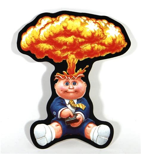 Lot Detail Garbage Pail Kids Original Adam Atom Bomb 55 X 7 Metal