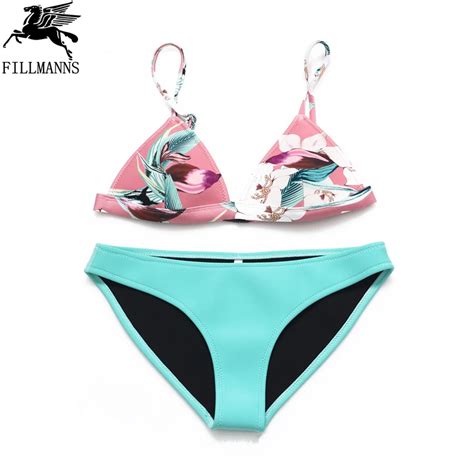 Swim Suit New Push Up Neoprene Bikini Set Women Sexy Swimsuit Crochet