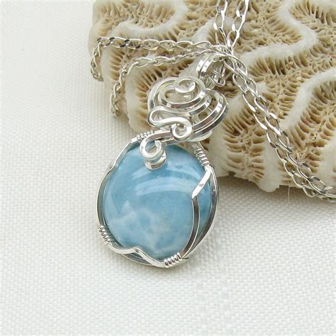 Larimar Jewelry Genuine Larimar Necklace Larimar