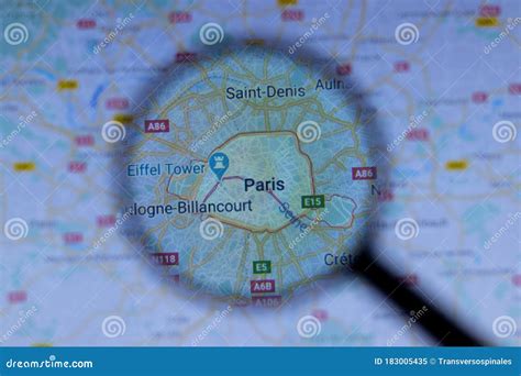 Los Angeles, California, USA - 1 May 2020: Paris City Town Name with ...