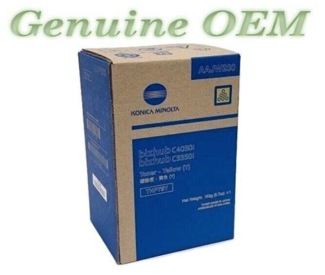 Aajw230tnp79ytn P79y Original Oem Konica Minolta Toner Yellow