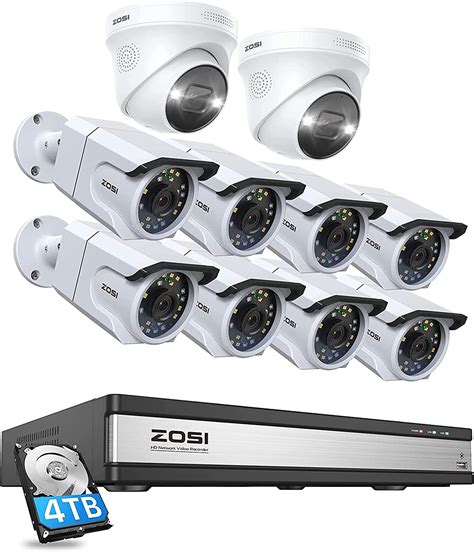 Amazon ZOSI 16CH 4K PoE Home Security Camera System With Audio