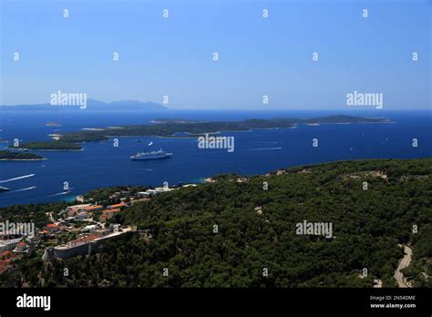 Paklinski Islands View From Napoleon Fortress In Hvar Island Croatia