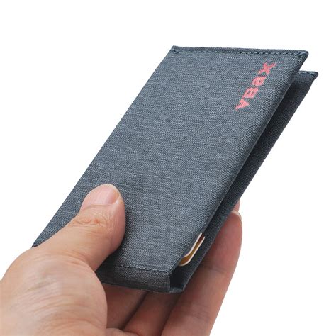 Microfiber Waterproof Slim Bifold Wallet - Minimalist RFID Front Pocket Credit Card Holder- Buy ...