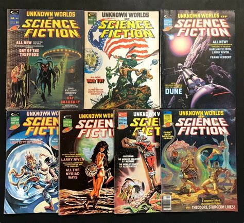 Unknown Worlds Of Science Fiction 1975 1 2 3 4 5 6 Annual 1