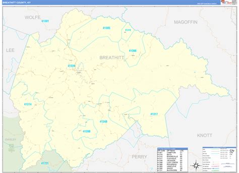 Breathitt County, KY Map Book - Basic