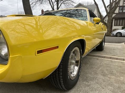 1970 Plymouth Cuda Coupe Yellow Rwd Manual 440 For Sale