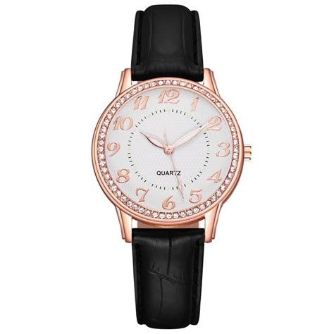 Roman Quartz Analog Women S Numerals Watch Leather Women S Watch Watch