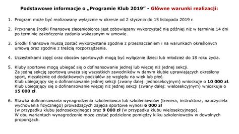 Program Szkolenia Sk Adanie Wniosku Program Klub Ppt Pobierz