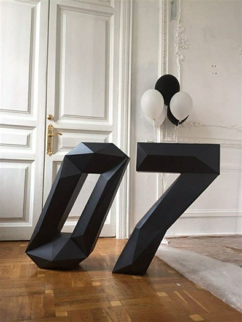 Бумажные буквы и цифры | Декорации, Работы, День рождения