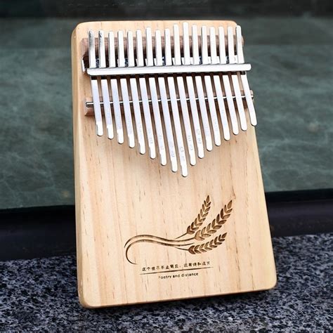 Buy Kerus Engrave Keys Solid Mahogany Wooden Kalimba At Kalimbatunes