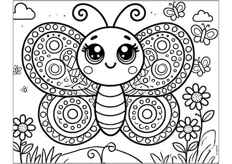 free coloring pages butterflies 5