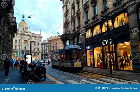 Milan Italy Street Editorial Stock Photo Image Of Italy 95181873