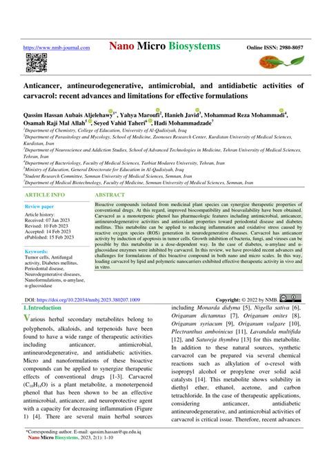 Pdf Nano Micro Biosystems Anticancer Antineurodegenerative