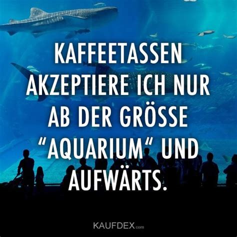 Kaffeetassen akzeptiere ich nur ab der Grösse Aquarium und aufwärts