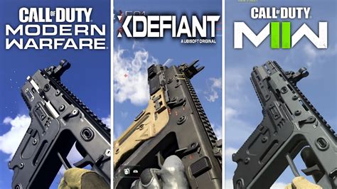 Call Of Duty Modern Warfare Vs Xdefiant Vs Cod Modern Warfare 2 Weapons Comparison Youtube