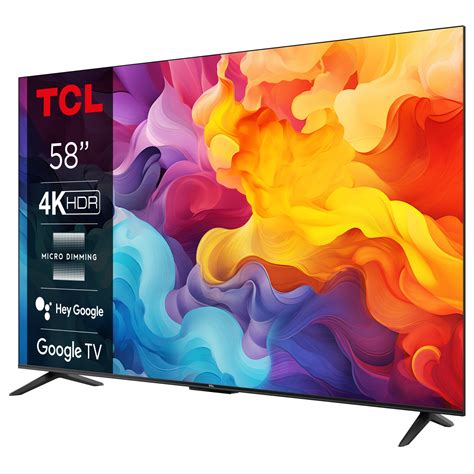 Телевизор TCL LED 58P655, 58" (146 см), Smart Google TV, 4K Ultra HD ...