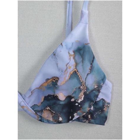 Swim Boho Marble Print Cheeky Bottom Bikini Cover Up Set Poshmark