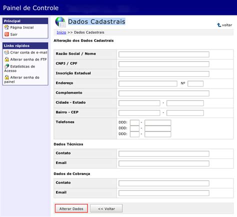 Dados Cadastrais Suporte Vgt Tecnologia